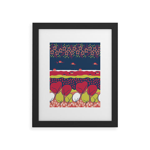 Raven Jumpo Matisse Inspired Flowers And Trees Framed Art Print