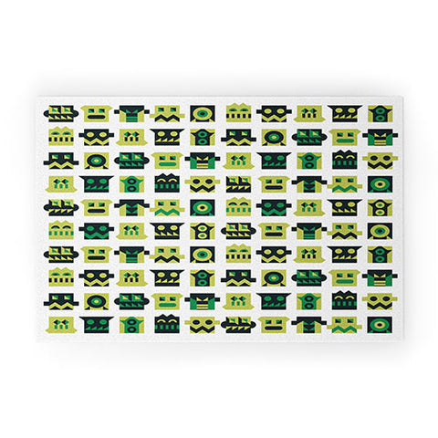 Raven Jumpo Metal Mugshots Mint Welcome Mat