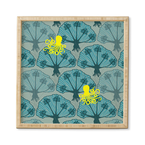 Raven Jumpo Octopus Among The Coral Framed Wall Art