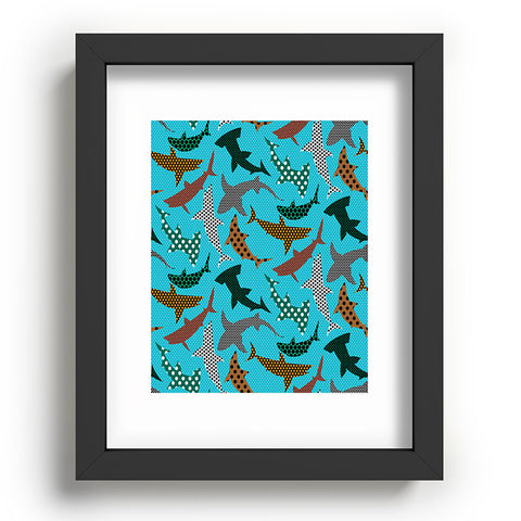 Raven Jumpo Polka Dot Sharks Recessed Framing Rectangle