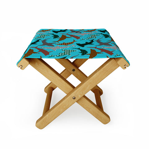 Raven Jumpo Polka Dot Sharks Folding Stool