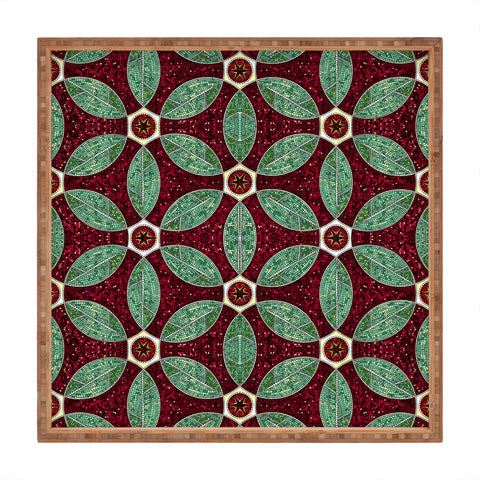 Raven Jumpo Pomegranate Mosaic Square Tray