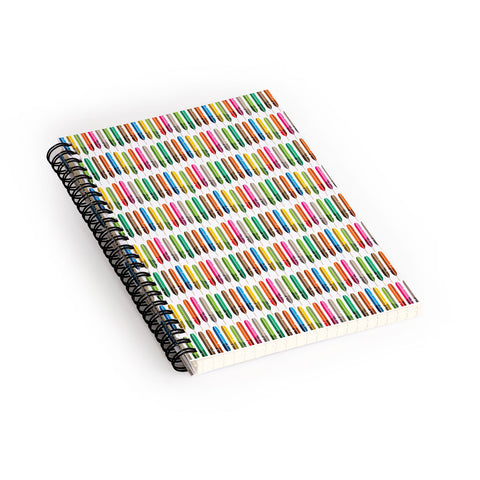 Raven Jumpo Rainbow Feathers Spiral Notebook