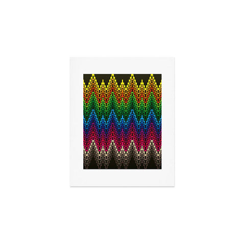 Raven Jumpo Rainbow Ikat Art Print