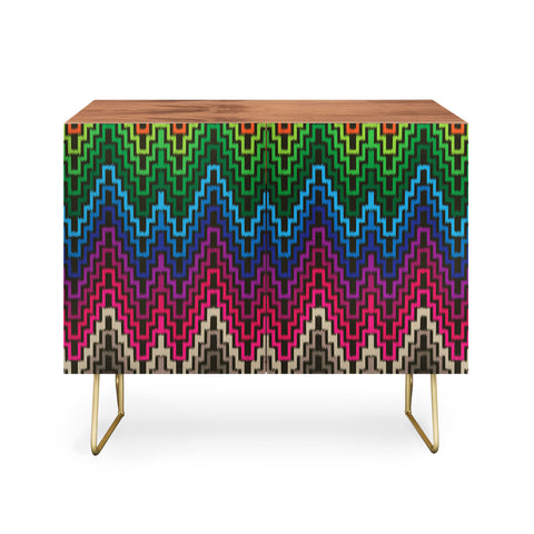 Raven Jumpo Rainbow Ikat Credenza