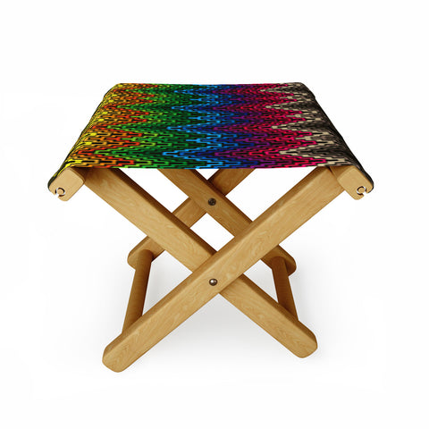 Raven Jumpo Rainbow Ikat Folding Stool
