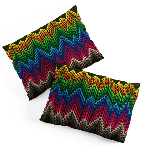 Raven Jumpo Rainbow Ikat Pillow Shams