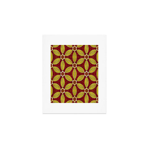 Raven Jumpo Ruby Amber Mosaic Art Print