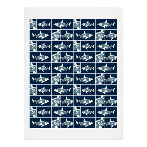 Raven Jumpo Shark X Ray Art Print