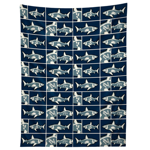 Raven Jumpo Shark X Ray Tapestry