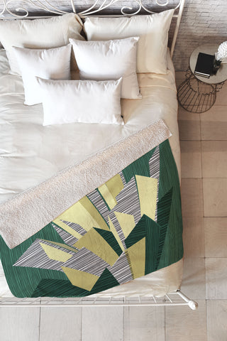 Raven Jumpo Sketchy Fleece Throw Blanket