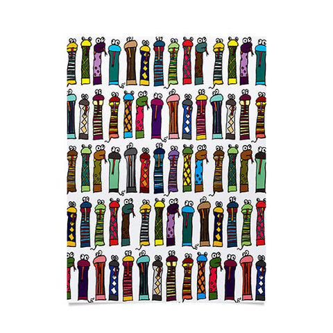 Raven Jumpo Slithery Socks Poster