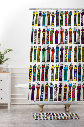Raven Jumpo Slithery Socks Shower Curtain And Mat
