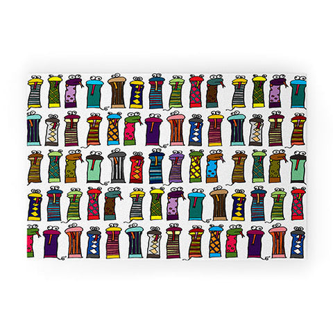 Raven Jumpo Slithery Socks Welcome Mat