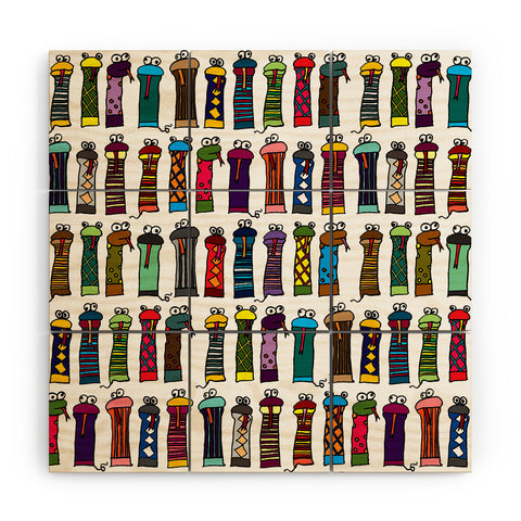 Raven Jumpo Slithery Socks Wood Wall Mural