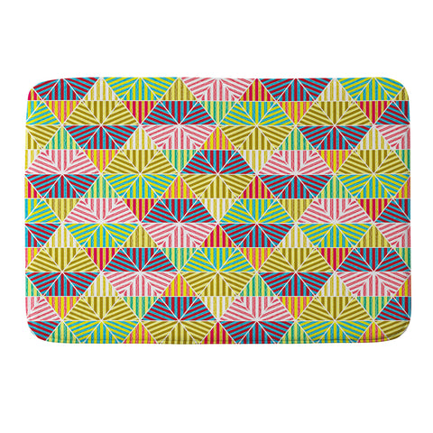 Raven Jumpo Stripey Triangles Memory Foam Bath Mat