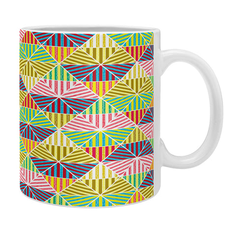 Raven Jumpo Stripey Triangles Coffee Mug