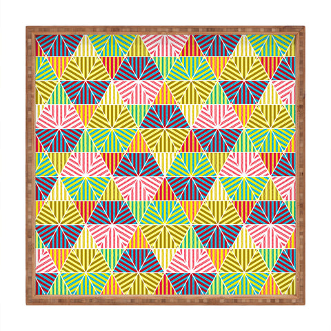 Raven Jumpo Stripey Triangles Square Tray