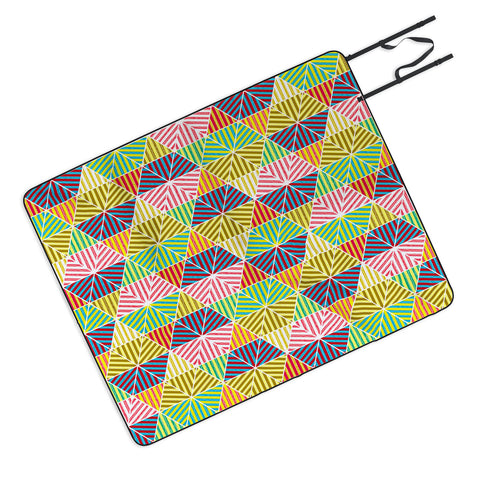 Raven Jumpo Stripey Triangles Picnic Blanket