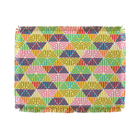 Raven Jumpo Stripey Triangles Throw Blanket