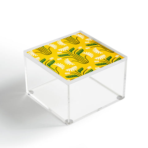 Raven Jumpo Stylised Daisies Acrylic Box