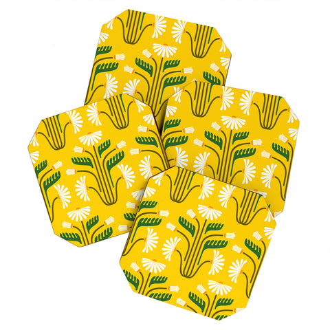 Raven Jumpo Stylised Daisies Coaster Set