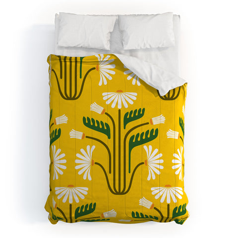 Raven Jumpo Stylised Daisies Comforter