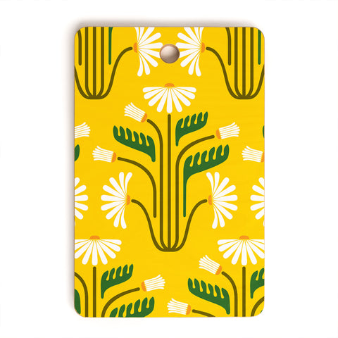 Raven Jumpo Stylised Daisies Cutting Board Rectangle