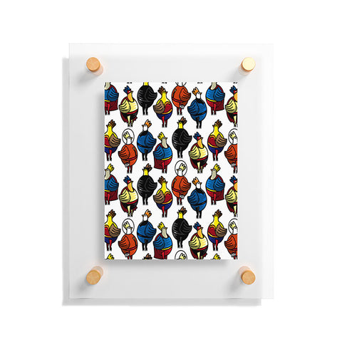 Raven Jumpo Super Chicks Floating Acrylic Print