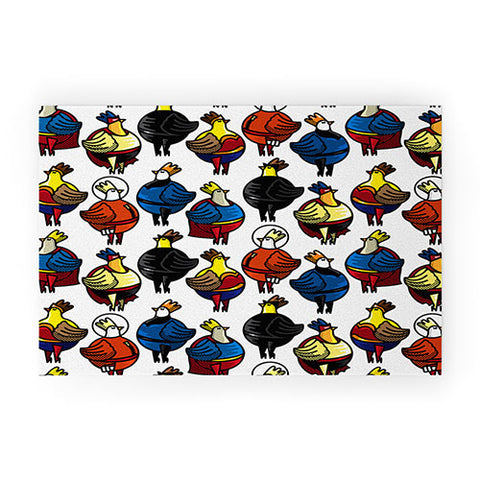 Raven Jumpo Super Chicks Welcome Mat