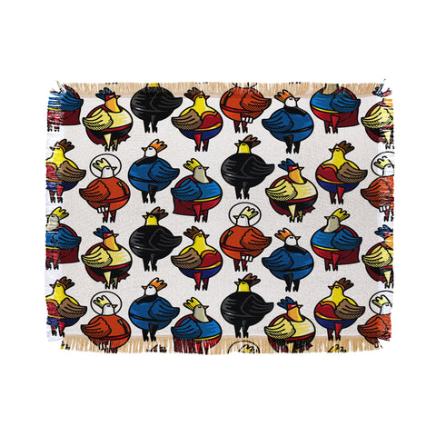 Raven Jumpo Super Chicks Throw Blanket