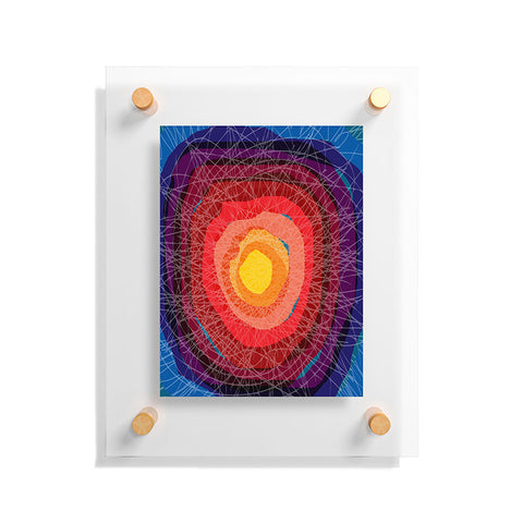 Raven Jumpo Tie Die Madness Floating Acrylic Print