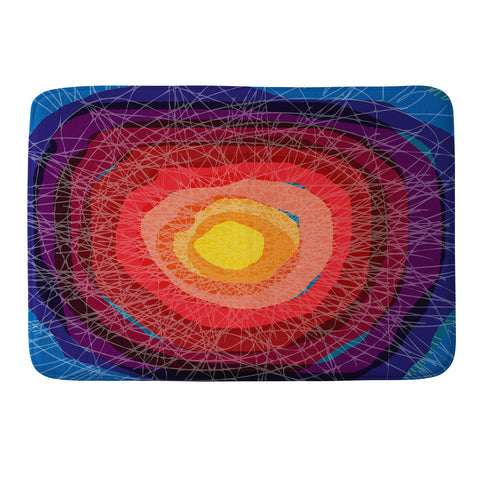 Raven Jumpo Tie Die Madness Memory Foam Bath Mat