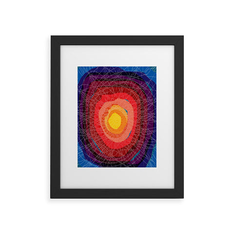 Raven Jumpo Tie Die Madness Framed Art Print
