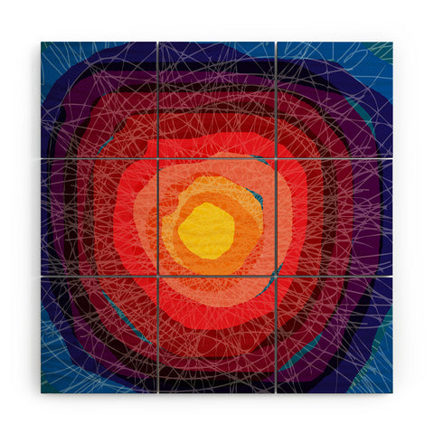 Raven Jumpo Tie Die Madness Wood Wall Mural