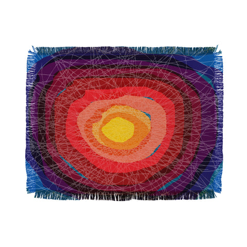 Raven Jumpo Tie Die Madness Throw Blanket