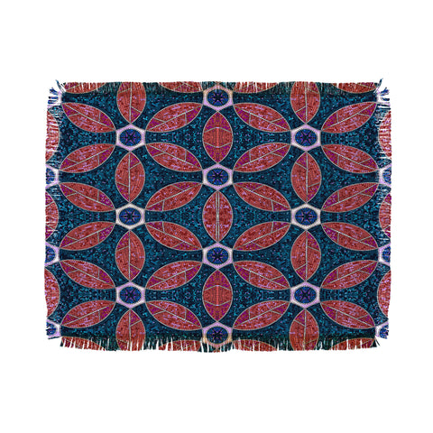 Raven Jumpo Topaz Mosaic Throw Blanket