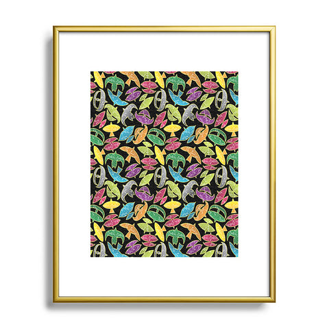 Raven Jumpo Wow Wau Metal Framed Art Print