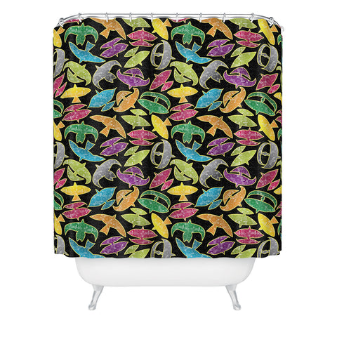 Raven Jumpo Wow Wau Shower Curtain