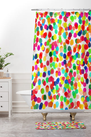 Rebecca Allen A Celebration 1 Shower Curtain And Mat