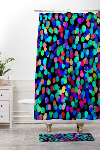 Rebecca Allen A Celebration 2 Shower Curtain And Mat