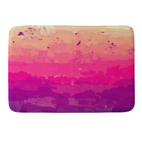 Rebecca Allen A Study In Purple Memory Foam Bath Mat