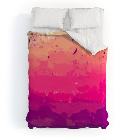 Rebecca Allen A Study In Purple Duvet Cover