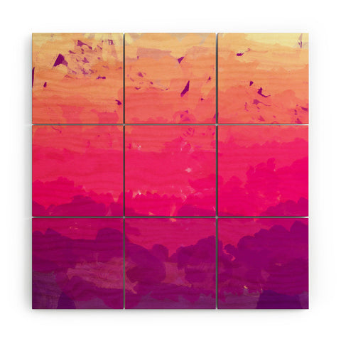 Rebecca Allen A Study In Purple Wood Wall Mural