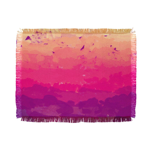 Rebecca Allen A Study In Purple Throw Blanket