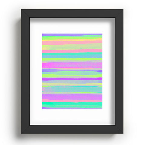 Rebecca Allen A Thousand Stripes I Love You Recessed Framing Rectangle