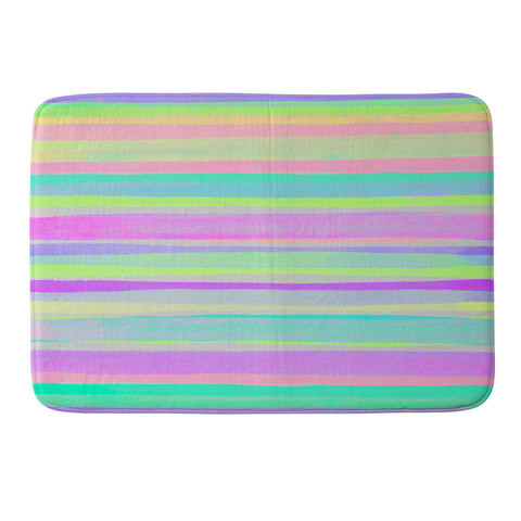 Rebecca Allen A Thousand Stripes I Love You Memory Foam Bath Mat