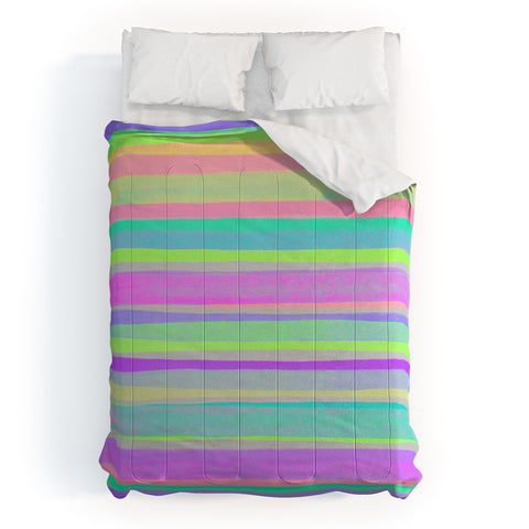 Rebecca Allen A Thousand Stripes I Love You Comforter