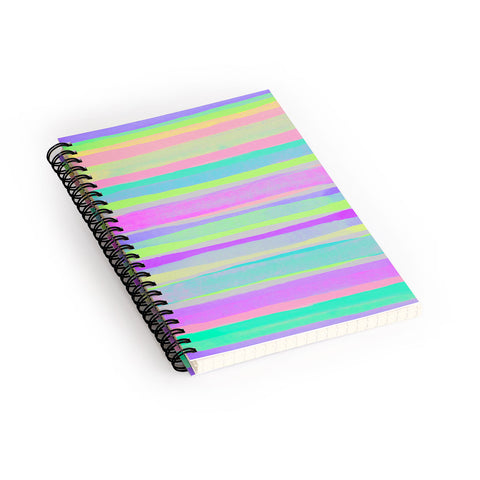 Rebecca Allen A Thousand Stripes I Love You Spiral Notebook