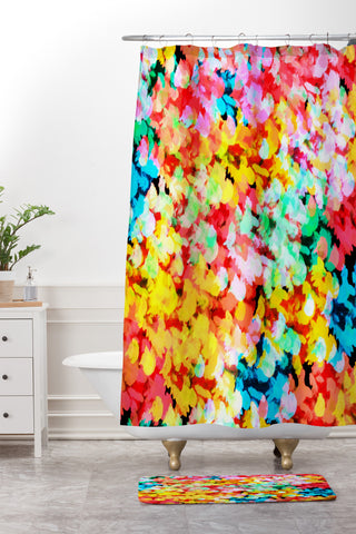 Rebecca Allen A Watered Garden Shower Curtain And Mat